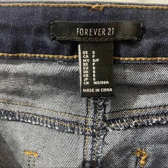 FOREVER 21 denim button fly skirt - Picture 3 of 4